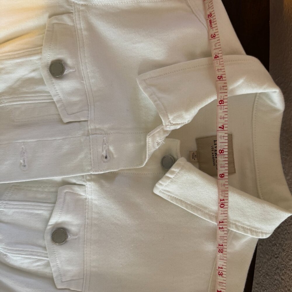 Spring Summer Staple Classic White Jean Jacket Bright White Medium Liverpool - Picture 13 of 15